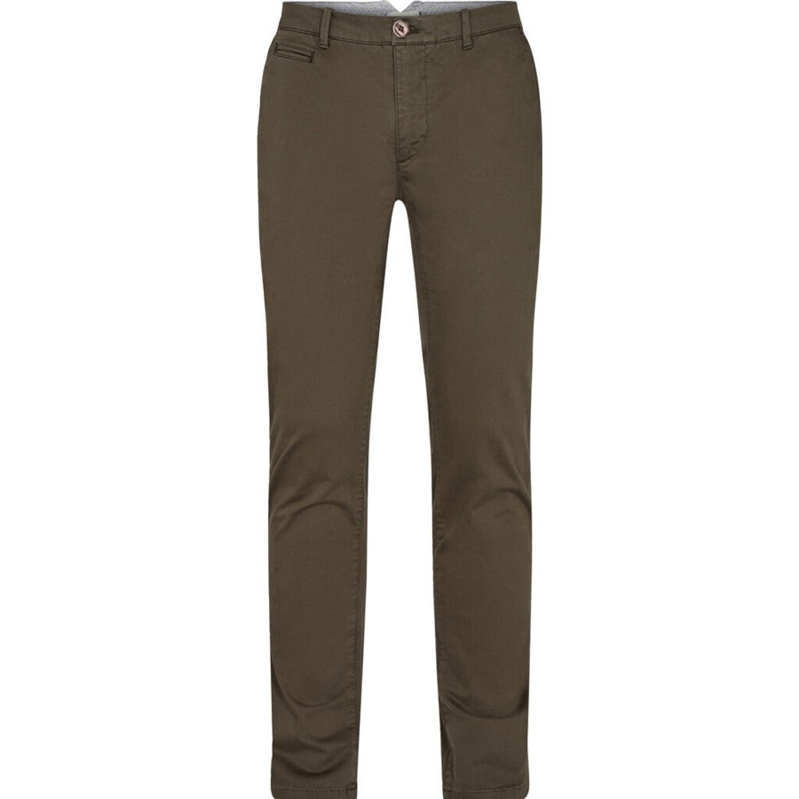 Maend 2Blind2C | Pio Stretch Chino I Bomuld - Agr Army Green