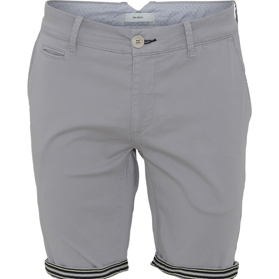 Maend 2Blind2C | Piot Stretch Bomuld Shorts - Mgr Mid Grey