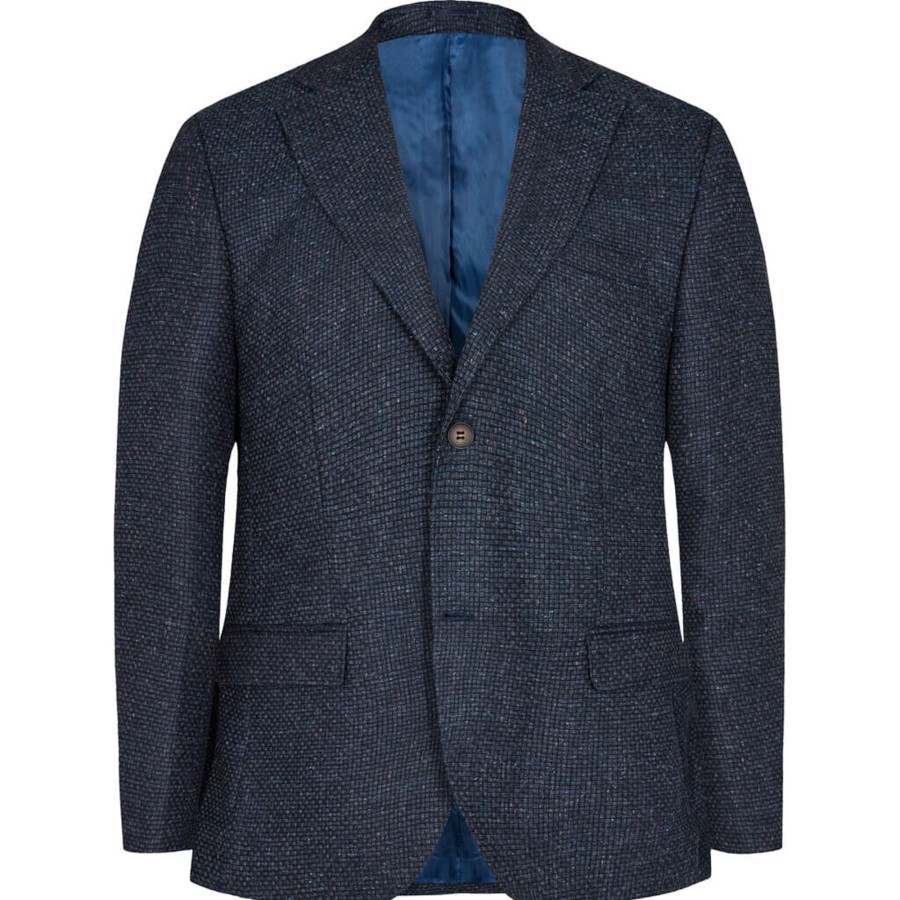 Maend 2Blind2C | Madison Moderne Fit Uld Blazer - Nav Navy