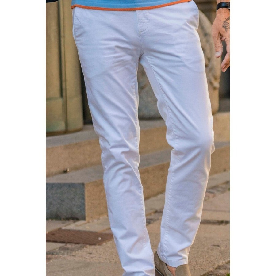 Maend 2Blind2C | Pio Stretch Chino I Bomuld - Wht White