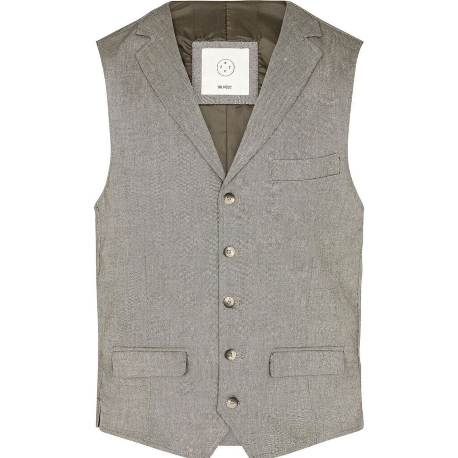 Maend 2Blind2C | Wolf Hor Vest - Grn Green