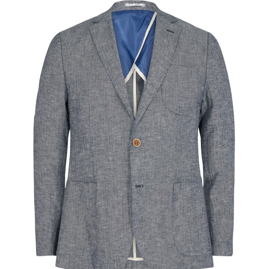 Maend 2Blind2C | Santos Hor Blazer - Nav Navy