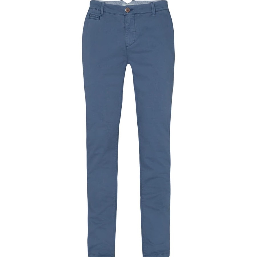 Maend 2Blind2C | Pio Stretch Chino I Bomuld - Mbl Mid Blue