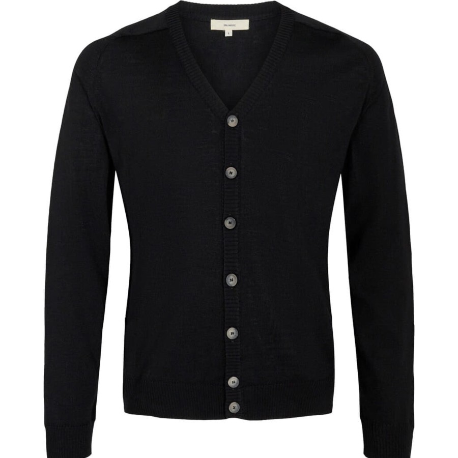 Maend 2Blind2C | Kriva Cardigan I Merinould - Blk Black