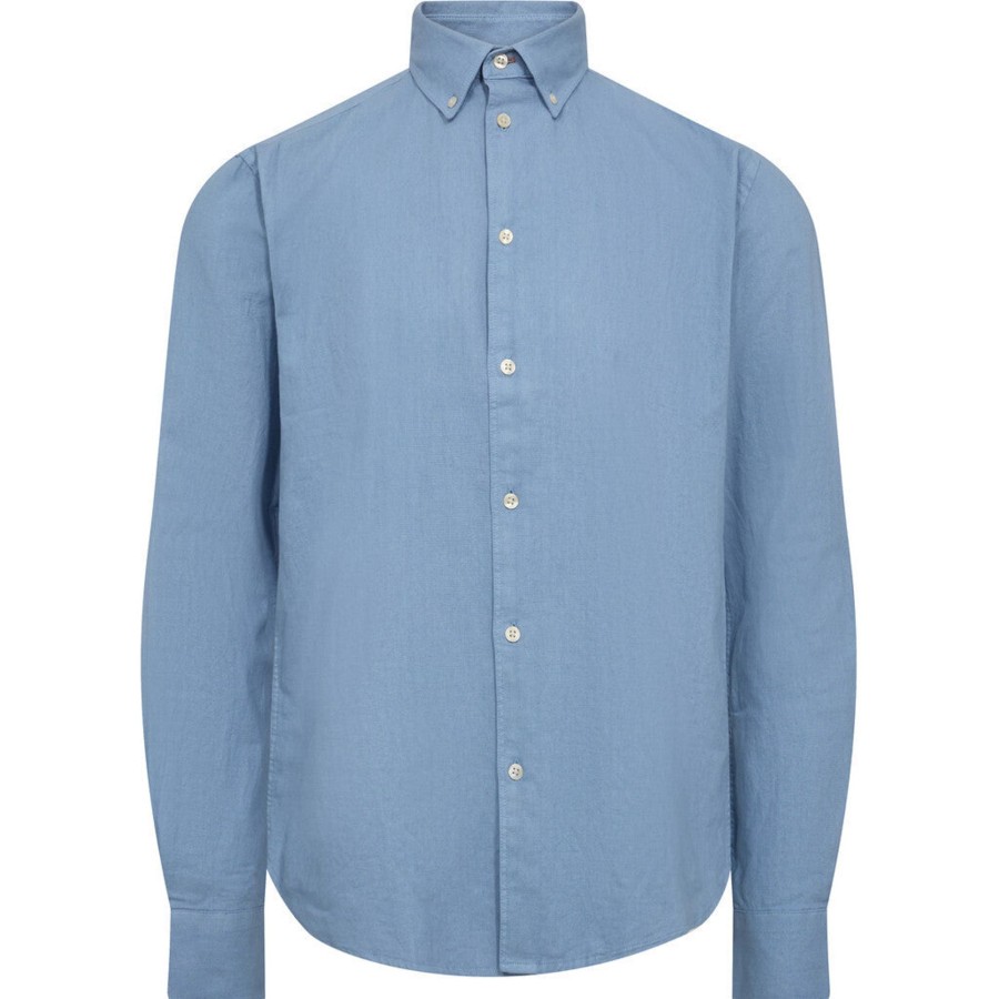 Maend 2Blind2C | Franco Button Down Hor Skjorte - Lbl Light Blue