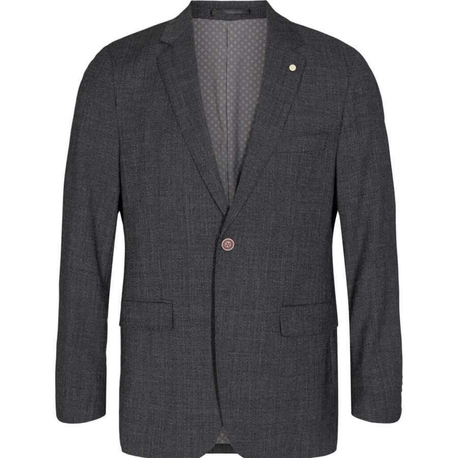 Maend 2Blind2C | Shelton Slim Stretch Blazer - Dgr Dark Grey