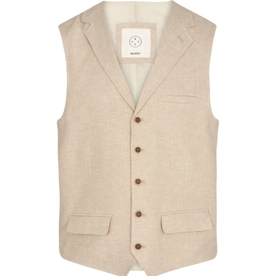 Maend 2Blind2C | Wolf Hor Vest - Ofw Off White