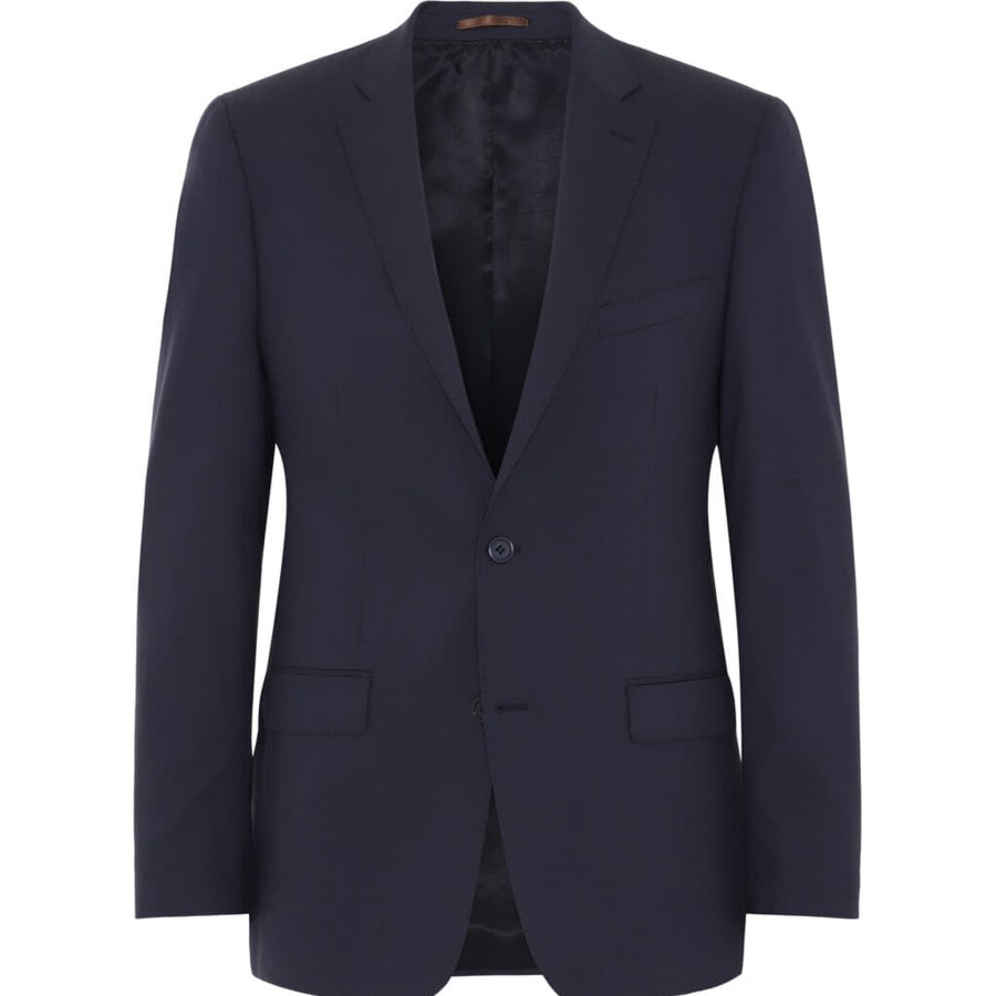 Maend 2Blind2C | Madison Moderne Fit Stretch Uld Blazer Noos - Nav Navy