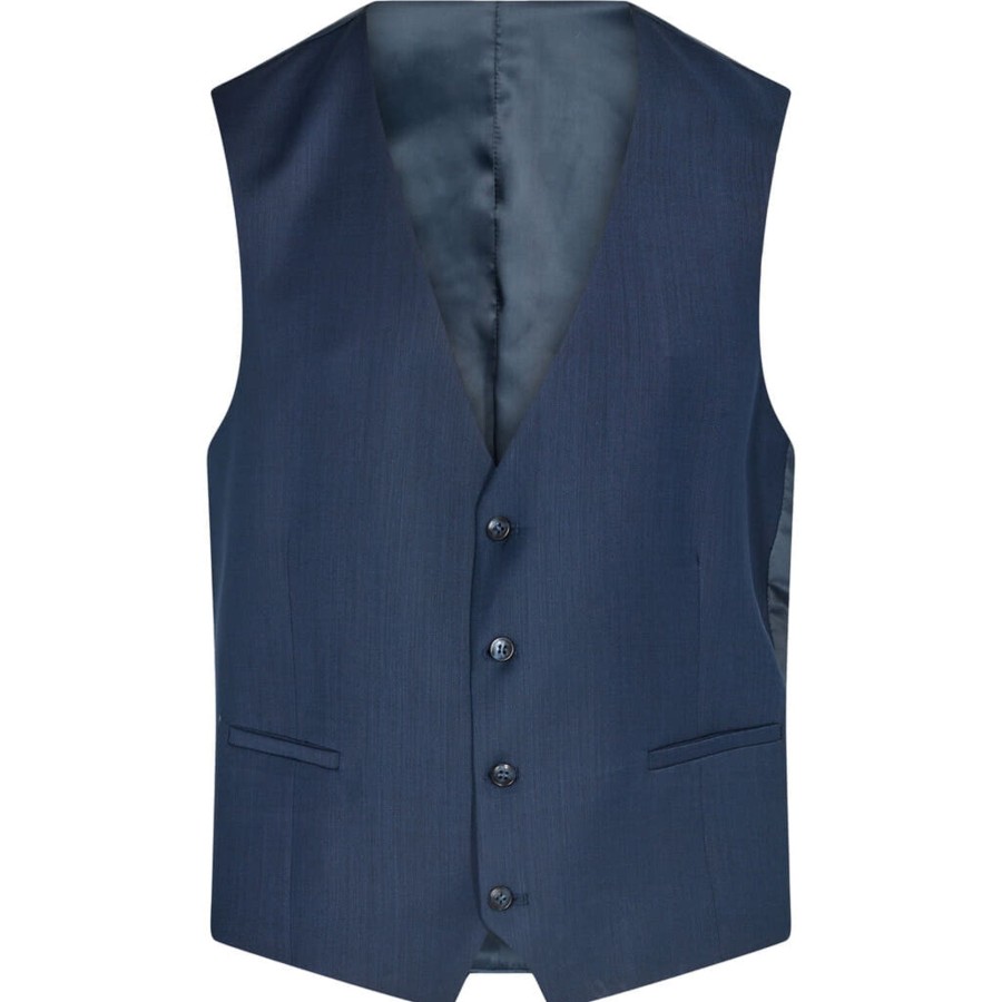 Maend 2Blind2C | Woods Uld Vest Noos - Nav Navy