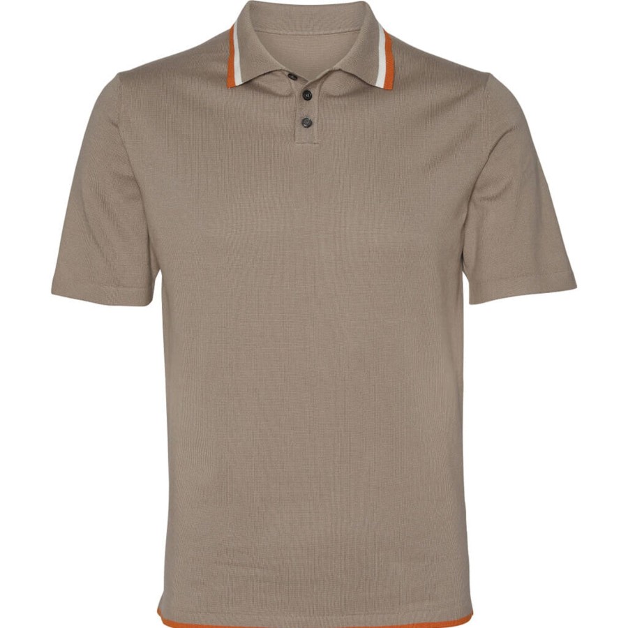 Maend 2Blind2C | Kanan Sweater Polo - Cog Cognac