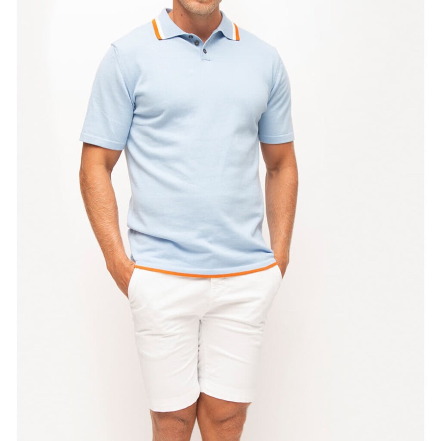 Maend 2Blind2C | Kanan Sweater Polo - Lbl Light Blue