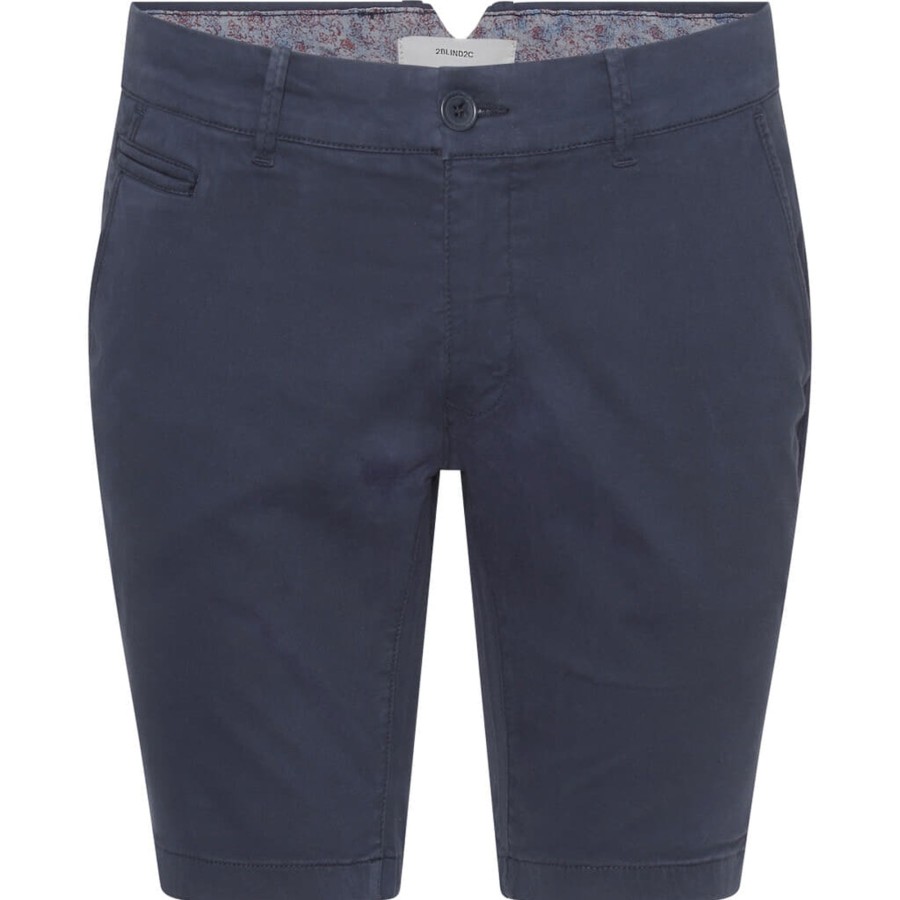 Maend 2Blind2C | Piot Stretch Bomuld Shorts - Nav Navy