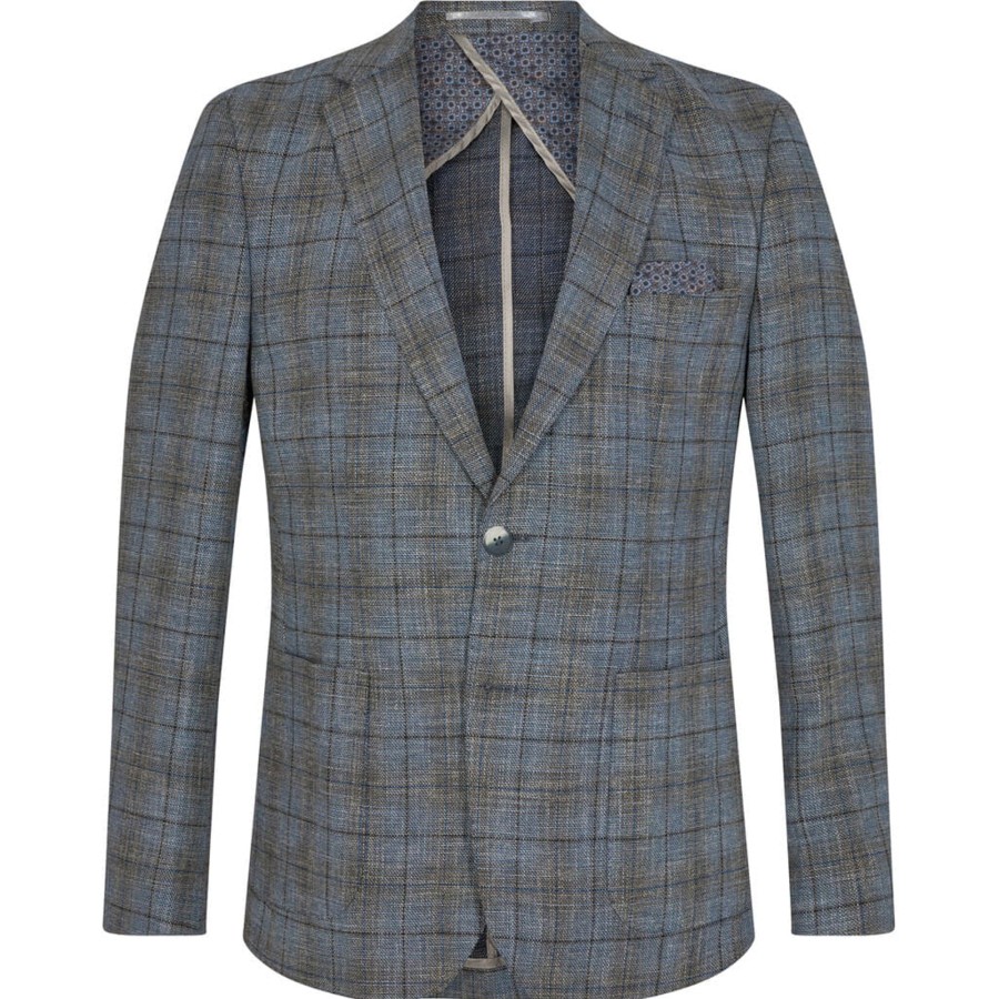 Maend 2Blind2C | Saint Ternet Slim Blazer - Mbl Mid Blue