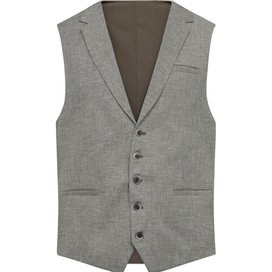 Maend 2Blind2C | Wade Bomuld Hor Vest - Grn Green