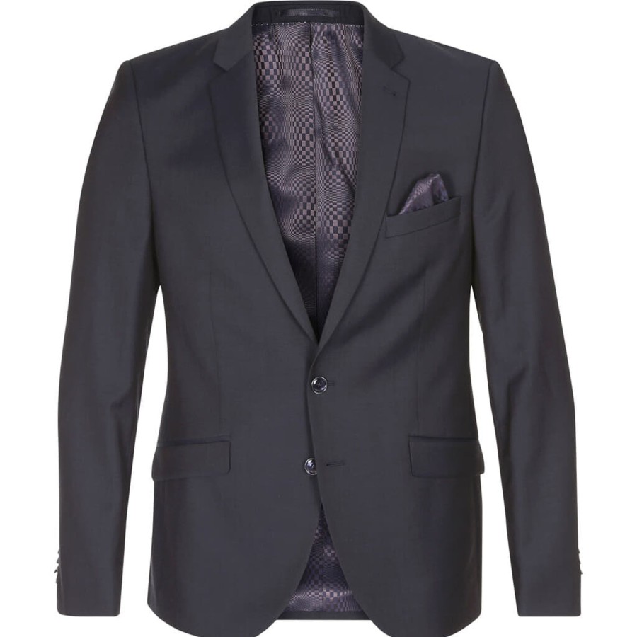 Maend 2Blind2C | Ford Flint Pure Uld Fitted Suit Noos - Nav Navy