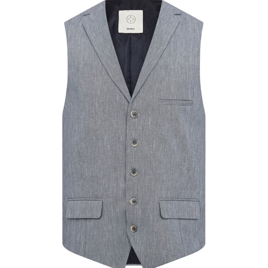 Maend 2Blind2C | Wolf Hor Vest - Lbl Light Blue