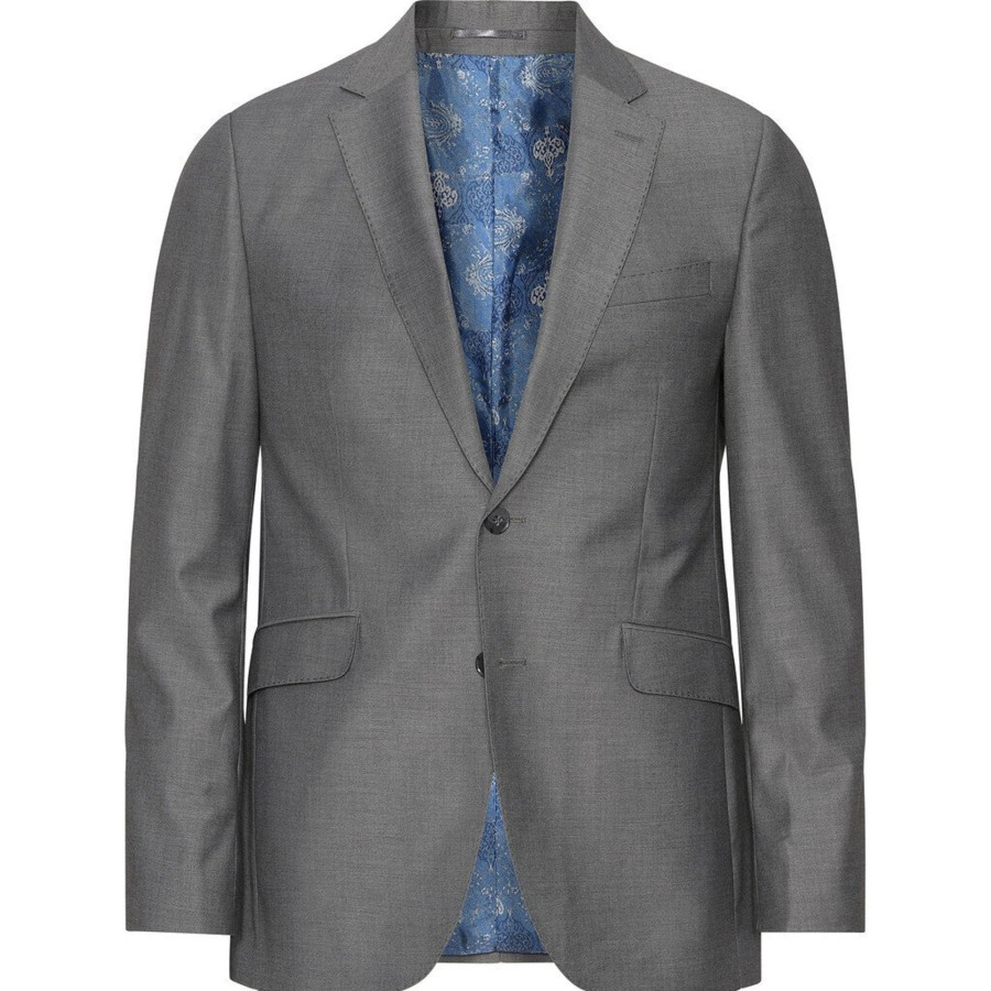 Maend 2Blind2C | Ford Fitted Stretch Blazer - Lgrx Light Grey X