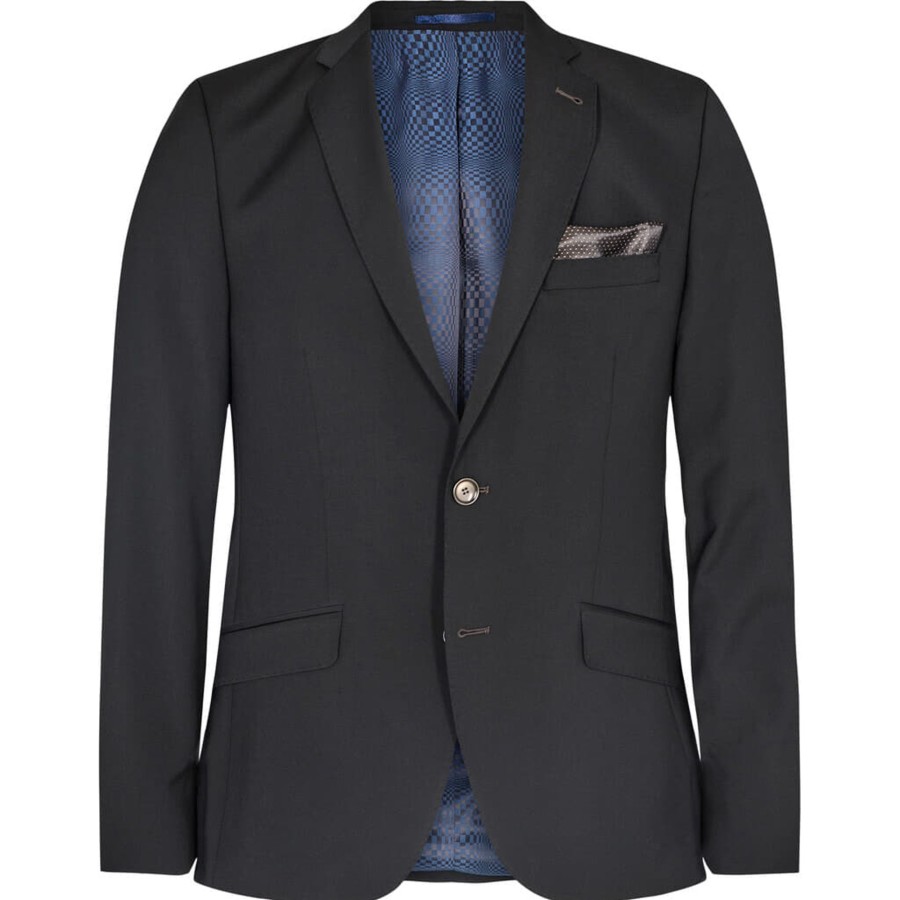 Maend 2Blind2C | Shelby Slim Uld Blazer Noos - Blk Black