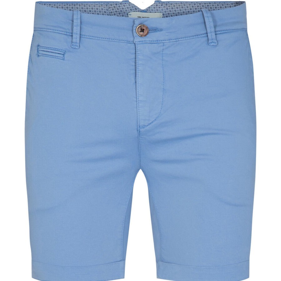 Maend 2Blind2C | Piot Stretch Bomuld Shorts - Lbl Light Blue