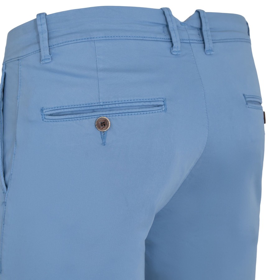 Maend 2Blind2C | Piot Stretch Bomuld Shorts - Lbl Light Blue