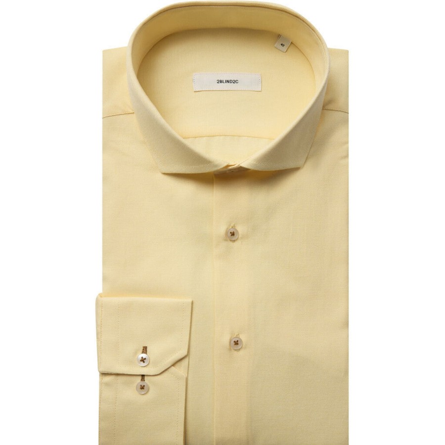 Maend 2Blind2C | Felipe Oxford Skjorte - Yel Yellow