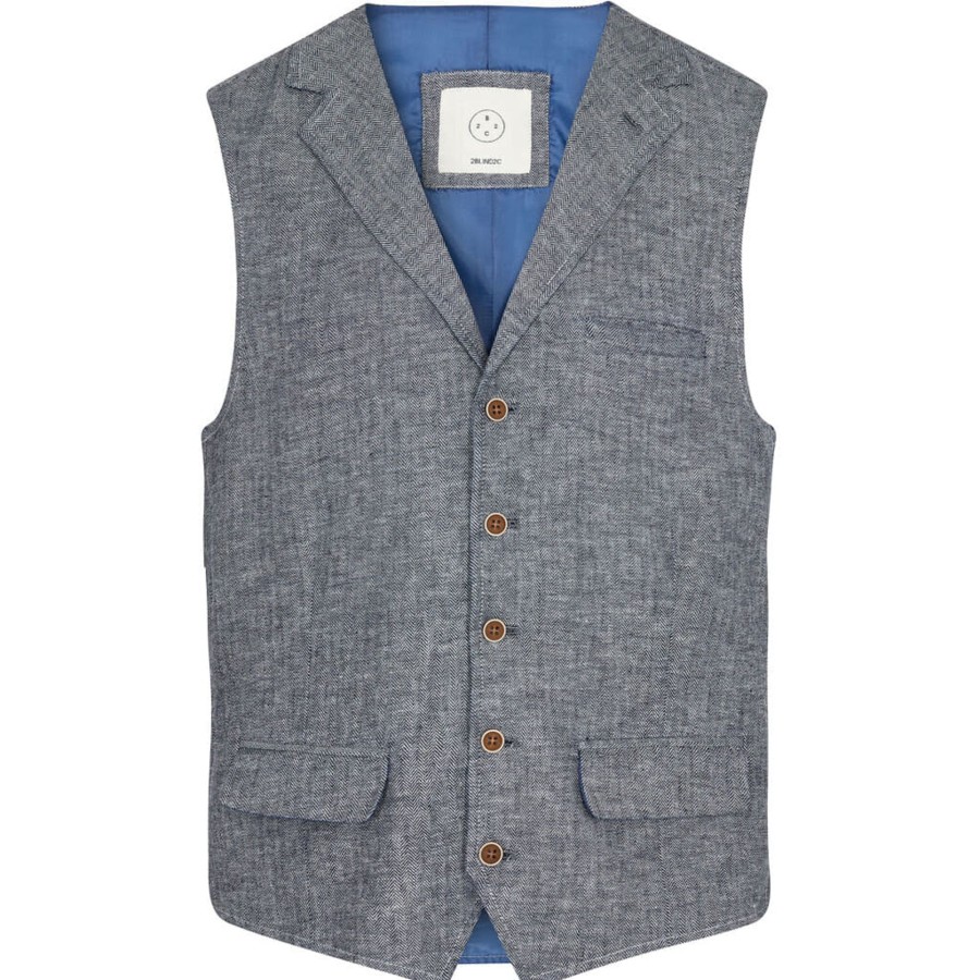 Maend 2Blind2C | Wolf Hor Vest - Nav Navy