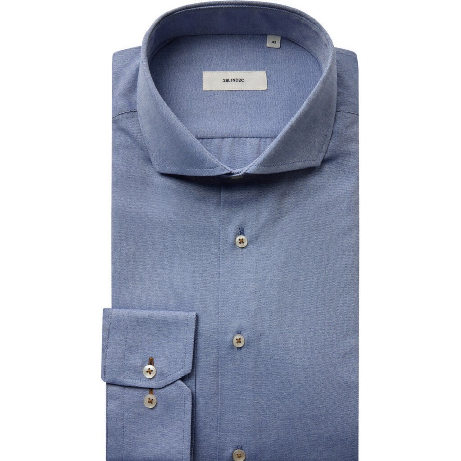 Maend 2Blind2C | Felipe Oxford Skjorte - Blu Blue