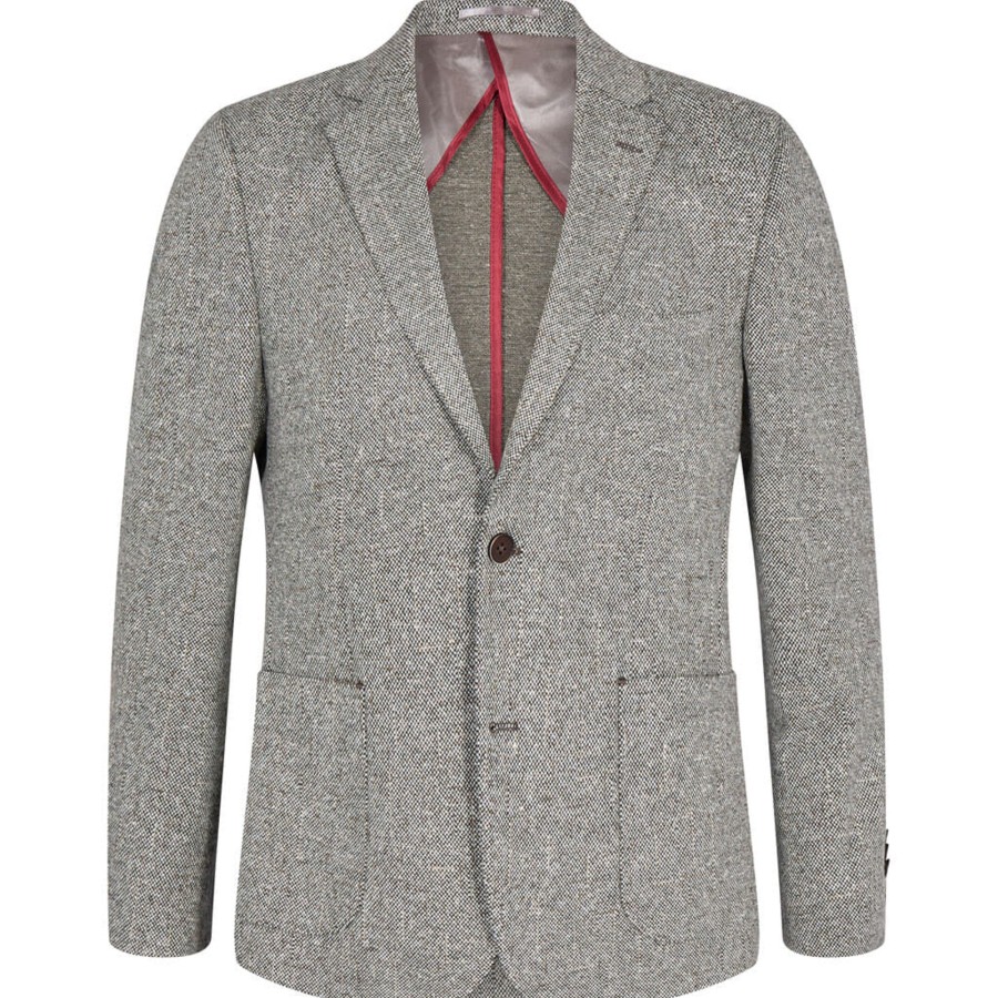 Maend 2Blind2C | Saint Slim Blazer I Uld-Look - Bge Beige