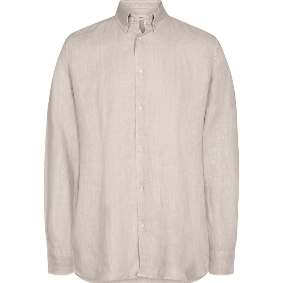 Maend 2Blind2C | Franco Button Down Hor Skjorte - Bge Beige