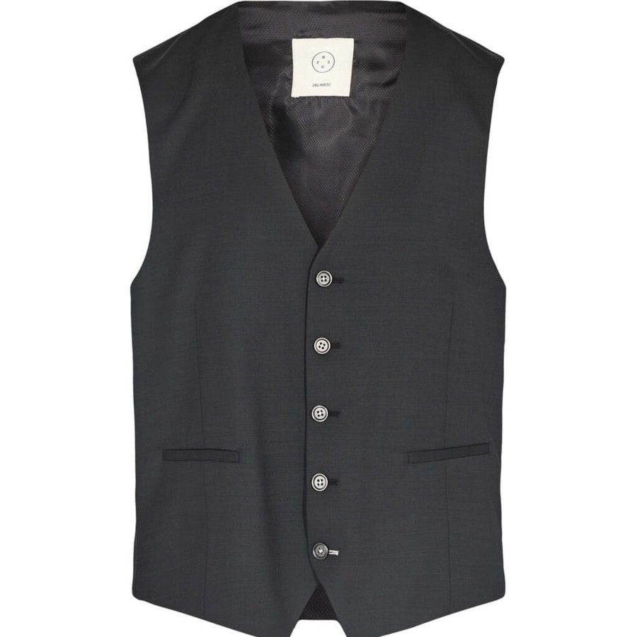 Maend 2Blind2C | Moods Uld Vest Noos - Blk Black