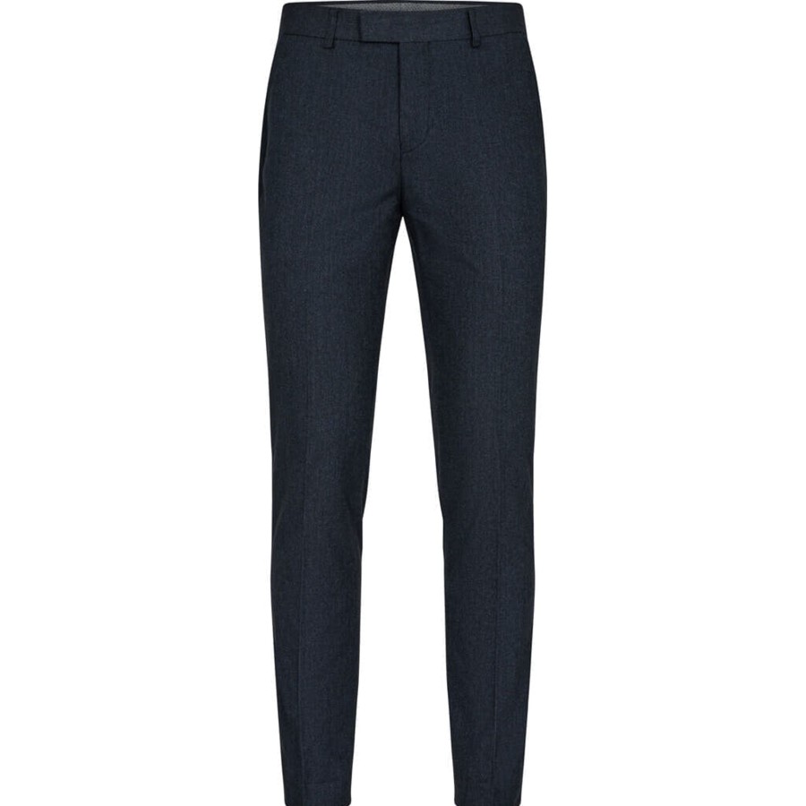 Maend 2Blind2C | Shaw Slim Fit Bukser I Bomuld - Nav Navy