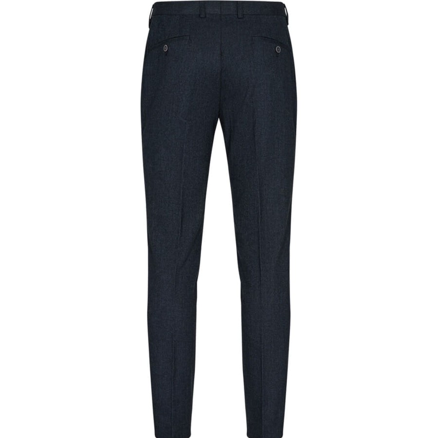 Maend 2Blind2C | Shaw Slim Fit Bukser I Bomuld - Nav Navy